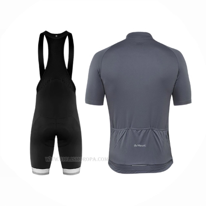 2020 Ropa Ciclismo De Marchi Gris Mangas Corta y Culotte Corto
